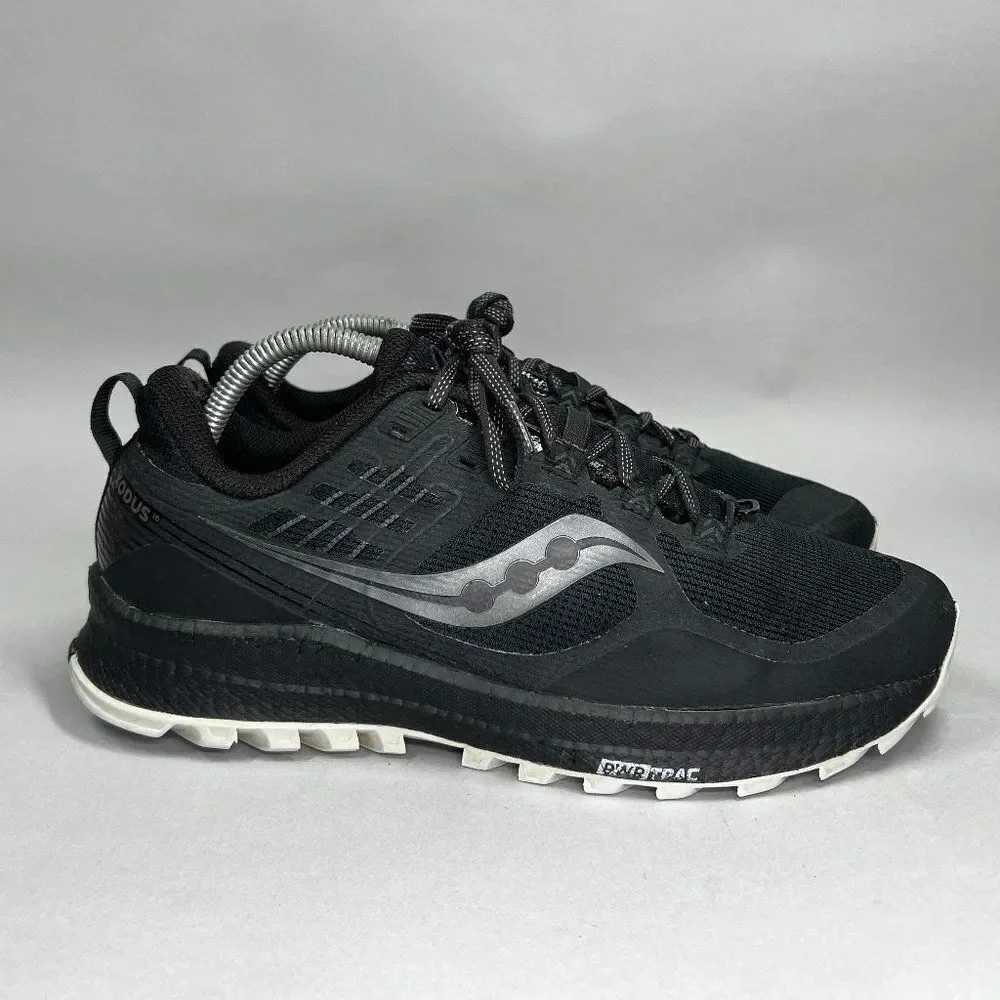 Saucony Xodus 10 Shoes Men's Size 9 Black Mesh Lug‎ Trail Running Sneakers